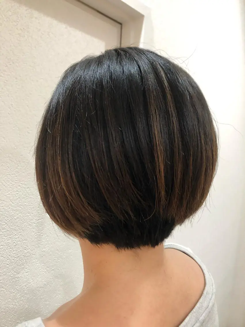 ショート 谷口ゆめ/縮毛矯正/ 大人女子/眉ワックスのヘアスタイル