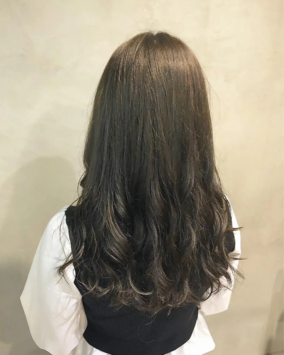 セミロング カラー ヘアアレンジ ヘアカラー トリートメント ヘアセット TOKI /透明感/原宿のヘアスタイル