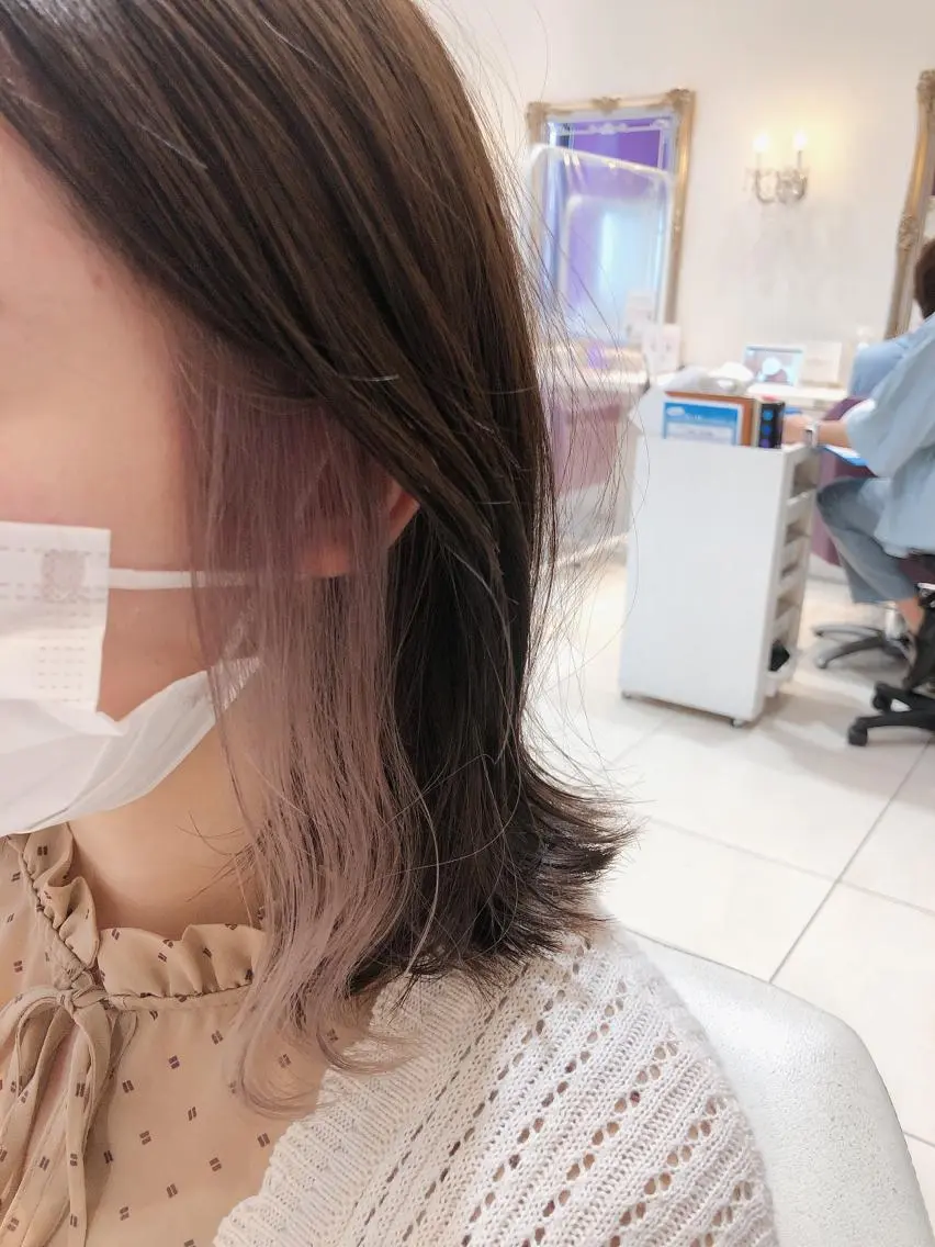 ミディアム カラー ショートショートボブ うるはのヘアスタイル