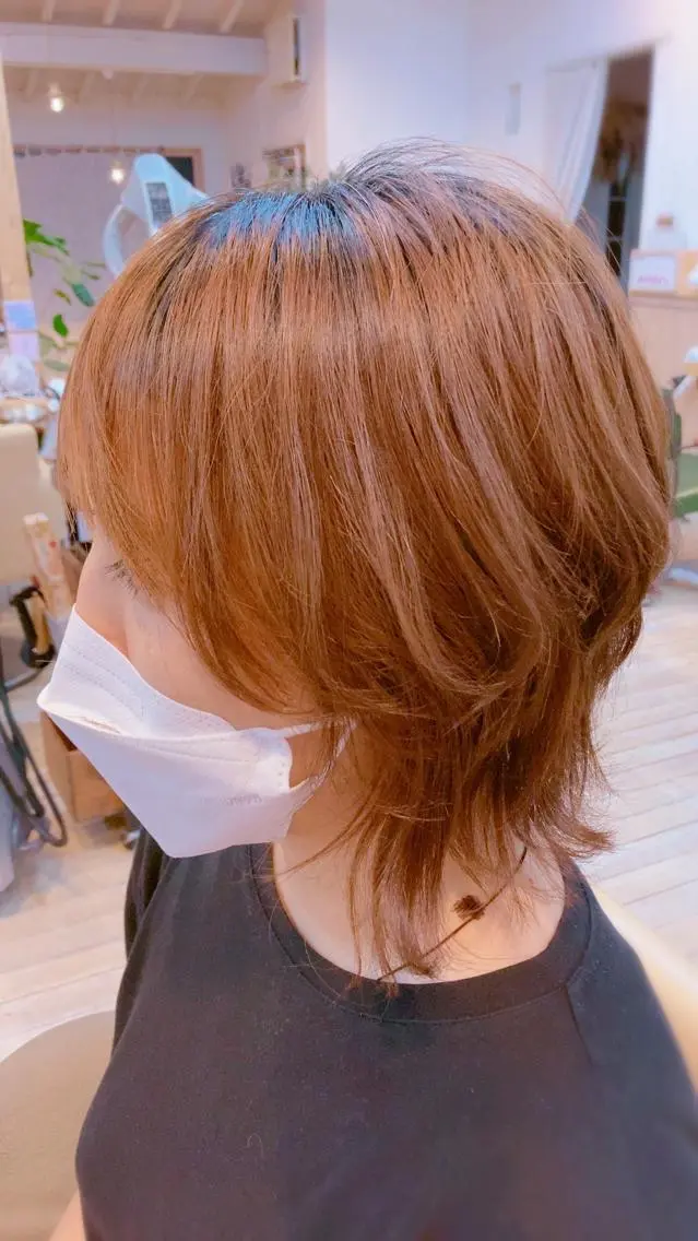 ミディアム レイヤーカット ウルフカット ウルフレイヤー カット ヘッドスパ 林 エリのヘアスタイル