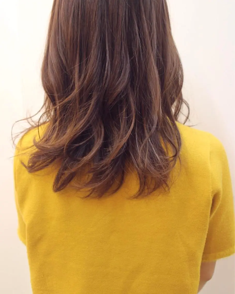 カラー クニモトハルナ ボブ/柔らかカラーのヘアスタイル