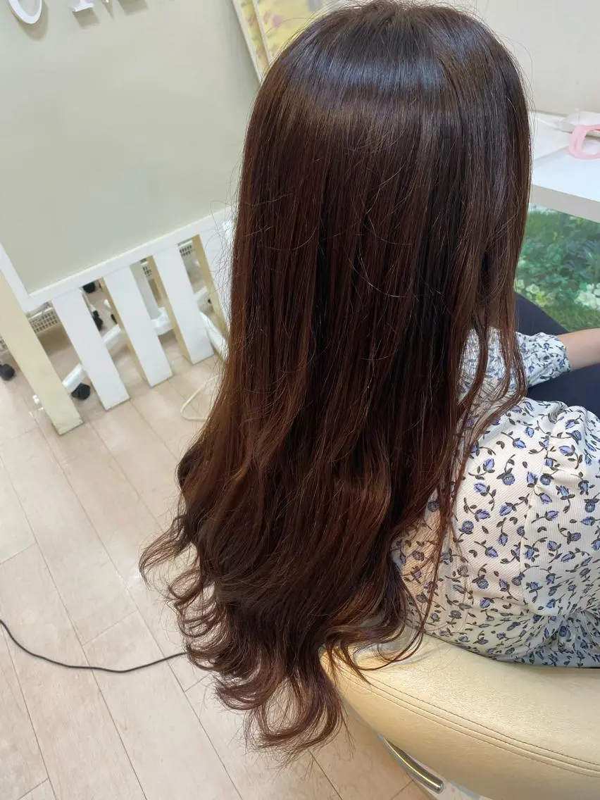 ロング カラー おん眉美容師eMu✄ yuka‪🤍のヘアスタイル