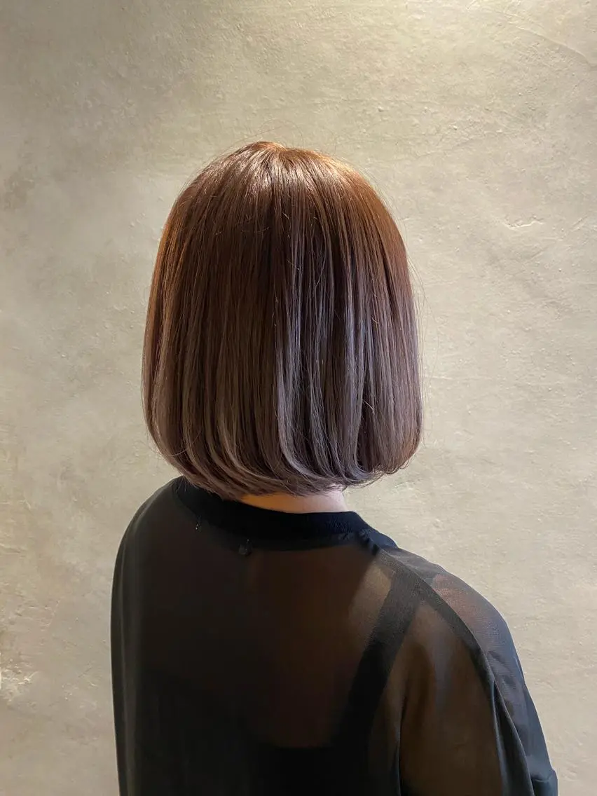 ミディアム ベージュカラー🧸 伊藤なつみのヘアスタイル