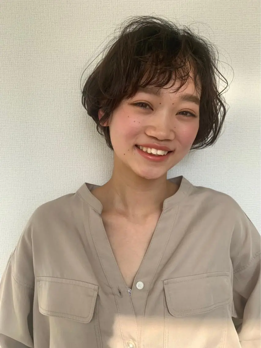 ショート 切りっぱなしボブ ショートボブ ハンサムショート ボブ ショートヘア 初めてのショート お任せください✂️のヘアスタイル