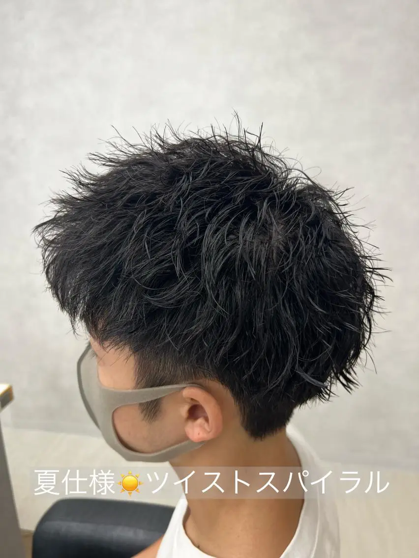ショート パーマ メンズ 🏅メンズ特化 ヤマクラ タイキのヘアスタイル
