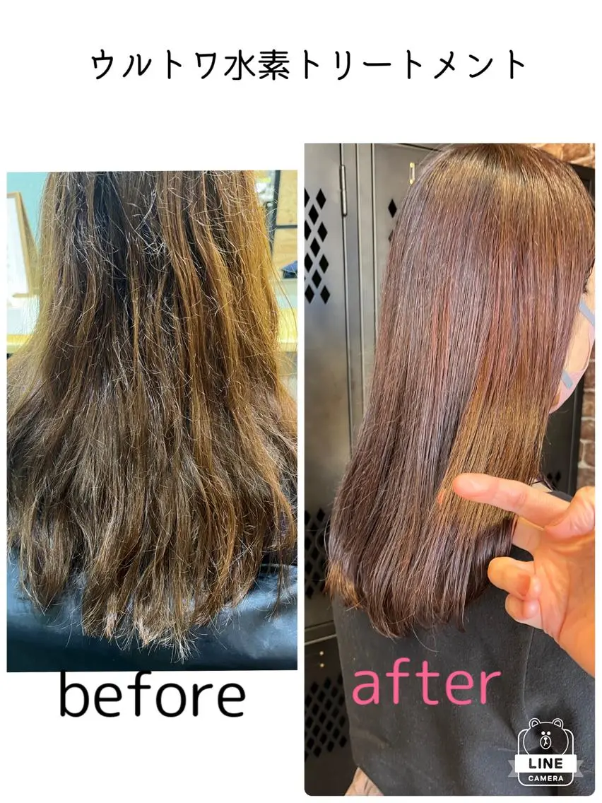 セミロング カラー パーマ ヘアアレンジ メンズ キッズ ネイル マツエク・マツパ アイブロウ メンズハイライト メンズパーマ セミロングパーマ ブラウンカラー ケアカラー 久木原 ゆりのヘアスタイル