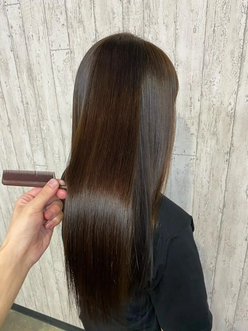 ロング パーマ 勝河 怜楊のヘアスタイル
