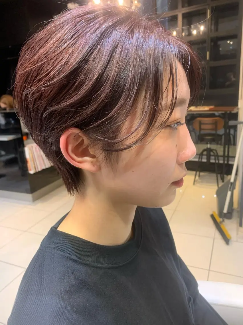 ショート カラー パーマ ヘアアレンジ ショートヘア カット ヘアカラー トリートメント Bianca 代表 硲 貴亮【東武練馬】のヘアスタイル