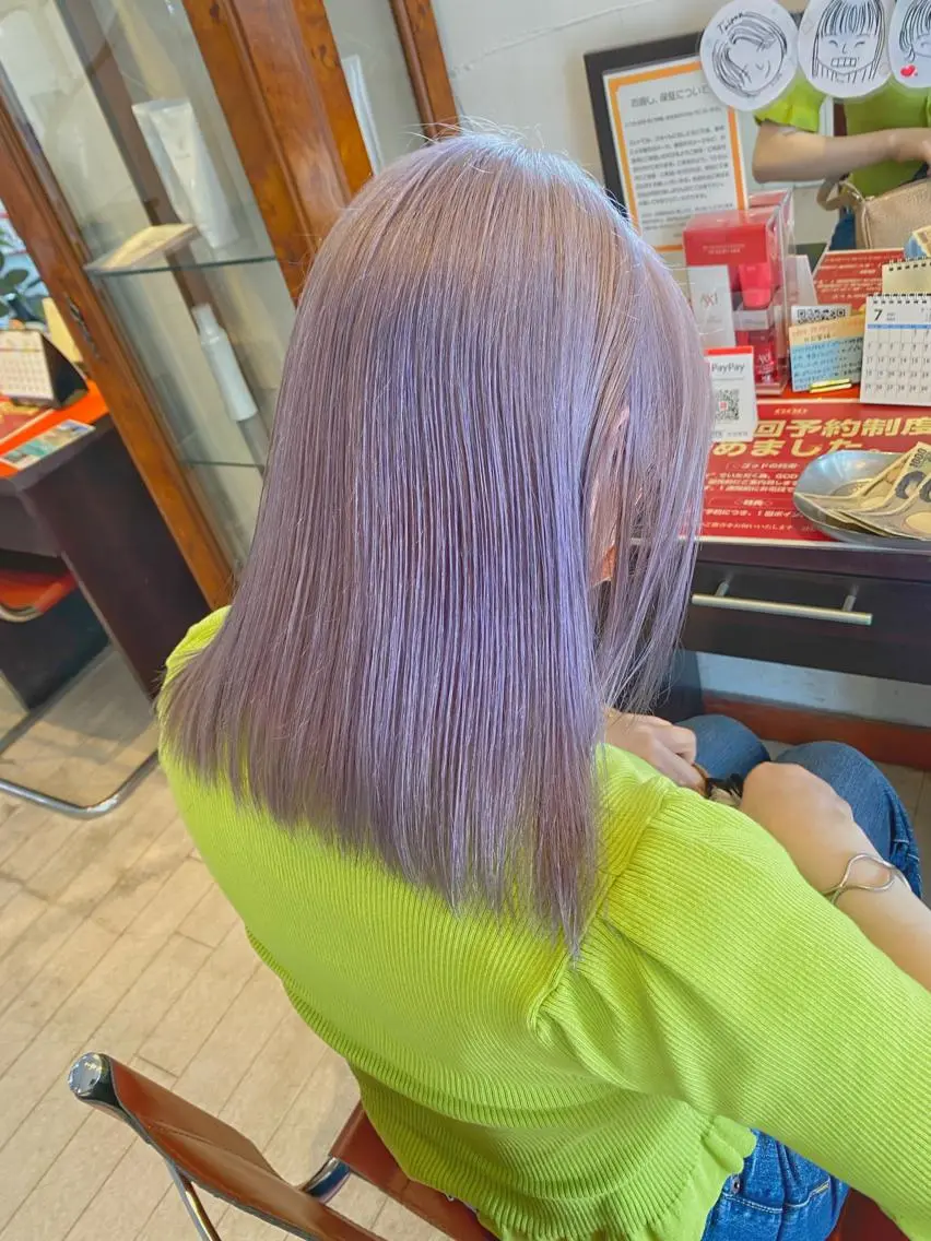 ミディアム カラー カット ヘアカラー 🔥金山 諒平🔥のヘアスタイル