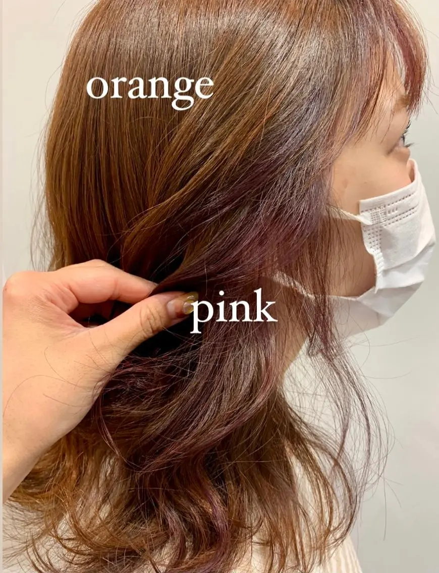セミロング カラー ヘアアレンジ REONA🪽✨薬院 レイヤーカット🫧のヘアスタイル