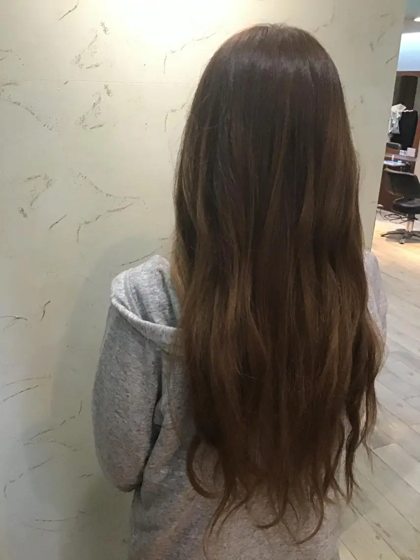 ロング カラー 馬場 みきのヘアスタイル
