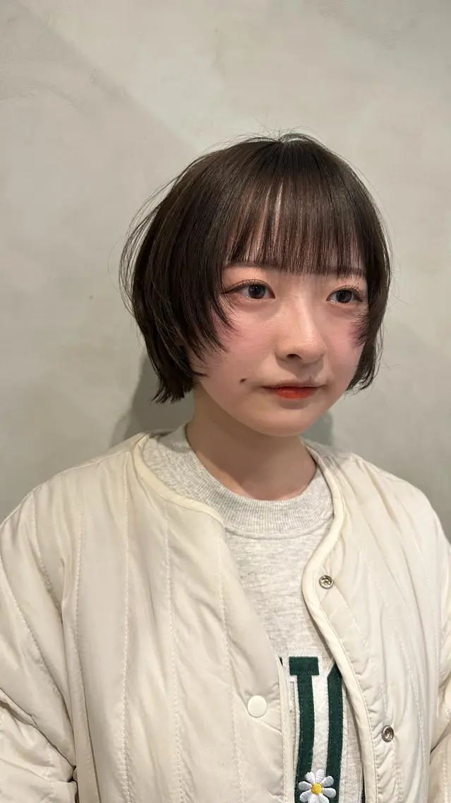ショート ショートボブ ボブ ショートヘア ウルフカット Yuki☺︎パーマ レイヤーカットのヘアスタイル