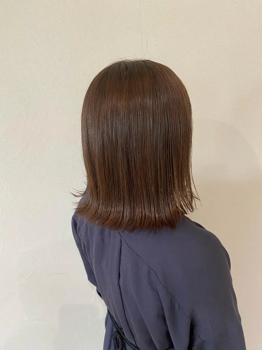 ショート カラー ボブ 外ハネヘア アメリラブヘアー 土屋 洋平のヘアスタイル