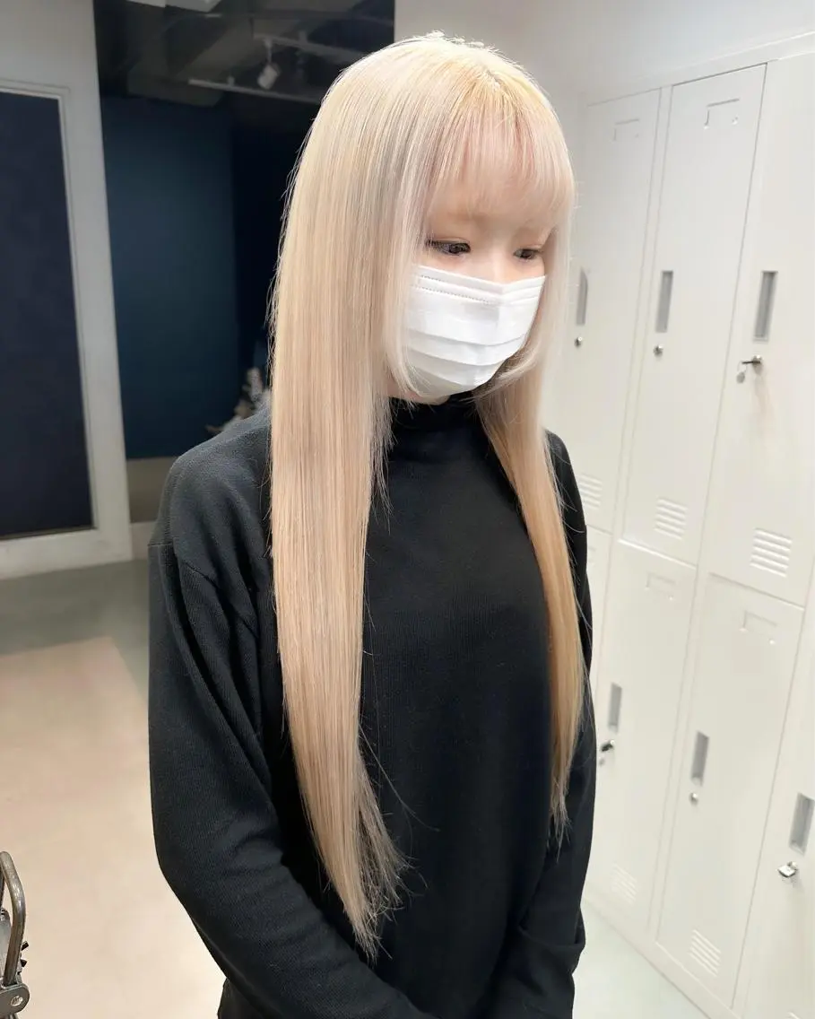 ロング カラー バレイヤージュ ブリーチ ケアブリーチ 透明感カラー デザインカラー ヘアカラー トリートメント 🌟ハイライト/ハイ トーン🌟MIKIのヘアスタイル