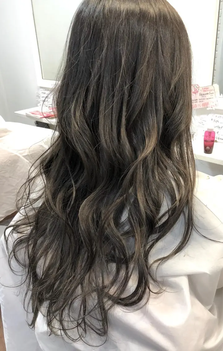 ロング 外国人風カラー ハイライト ロング 大石 健太のヘアスタイル