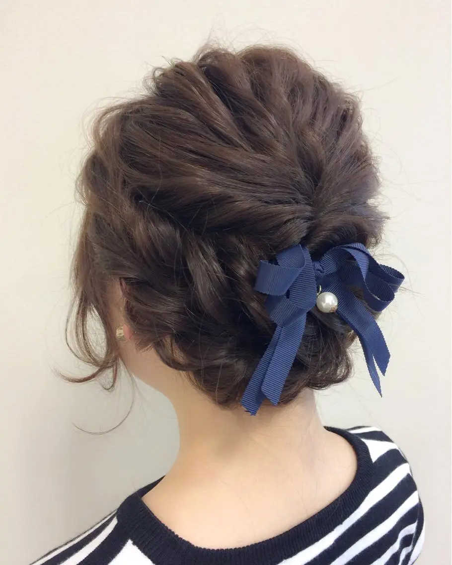 セミロング ロング ヘアアレンジ 沢田 瞳のヘアスタイル