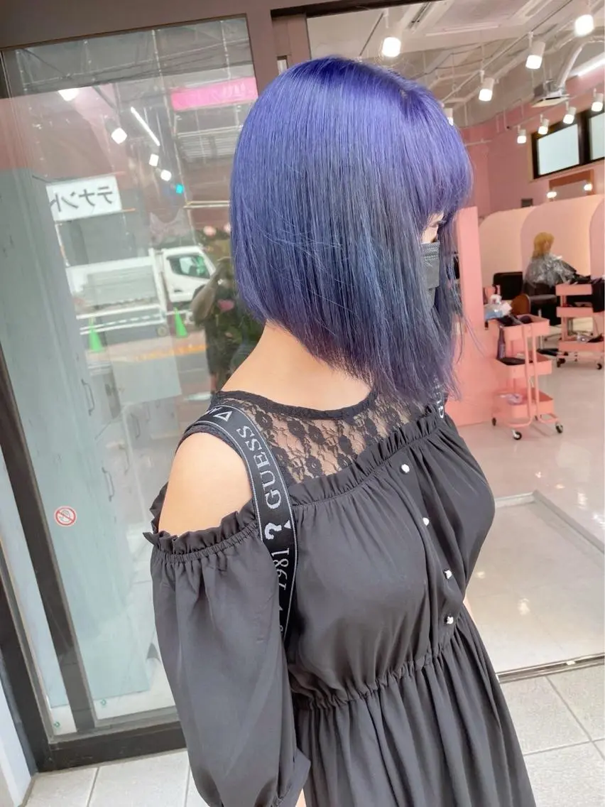 ミディアム カラー ミディアムパーマ ブリーチ ハイトーンカラー 【毎朝セット3分】 メンズパーマ　真人のヘアスタイル