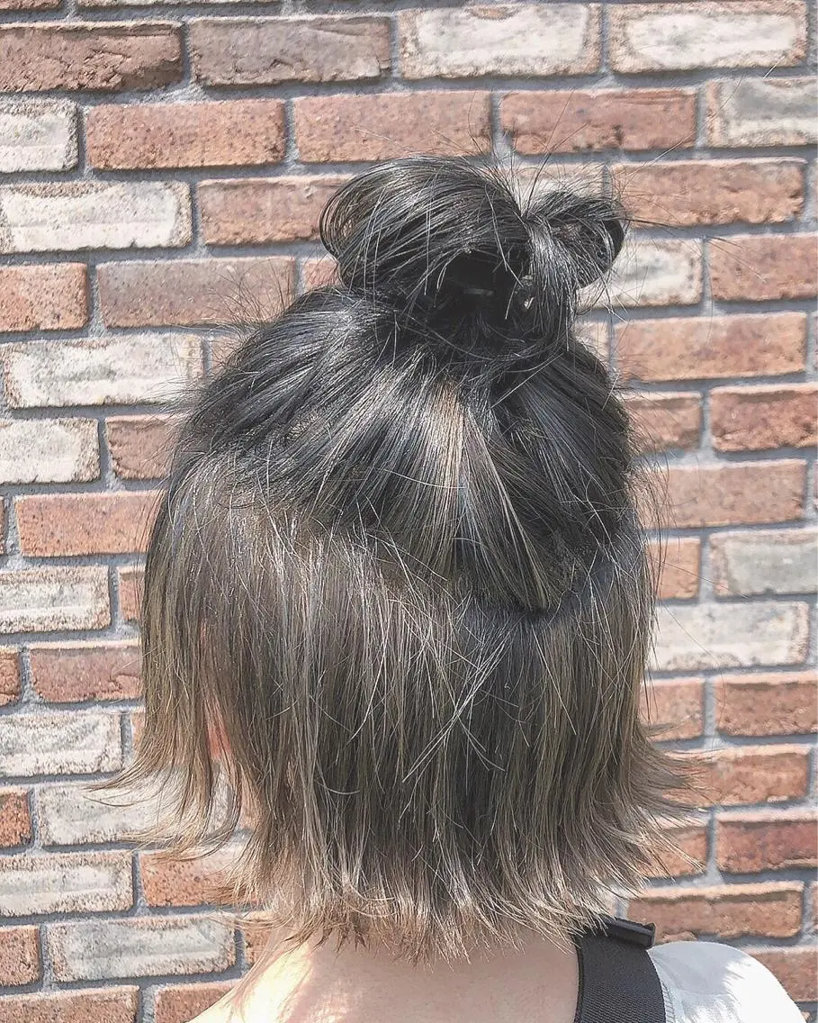 ミディアム やました りなのヘアスタイル