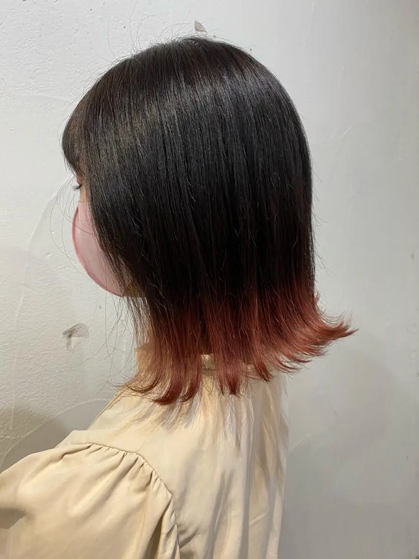 ミディアム カラー ブリーチ ピンクカラー ピンクパープル パープルカラー ヘアカラー ミニモお気に入り数 No.1宍戸雄弥のヘアスタイル