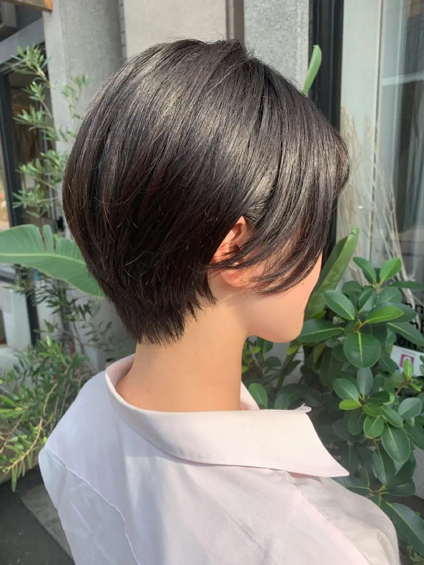 ショート 艶髪color💎髪 質改善ストレート大吉のヘアスタイル