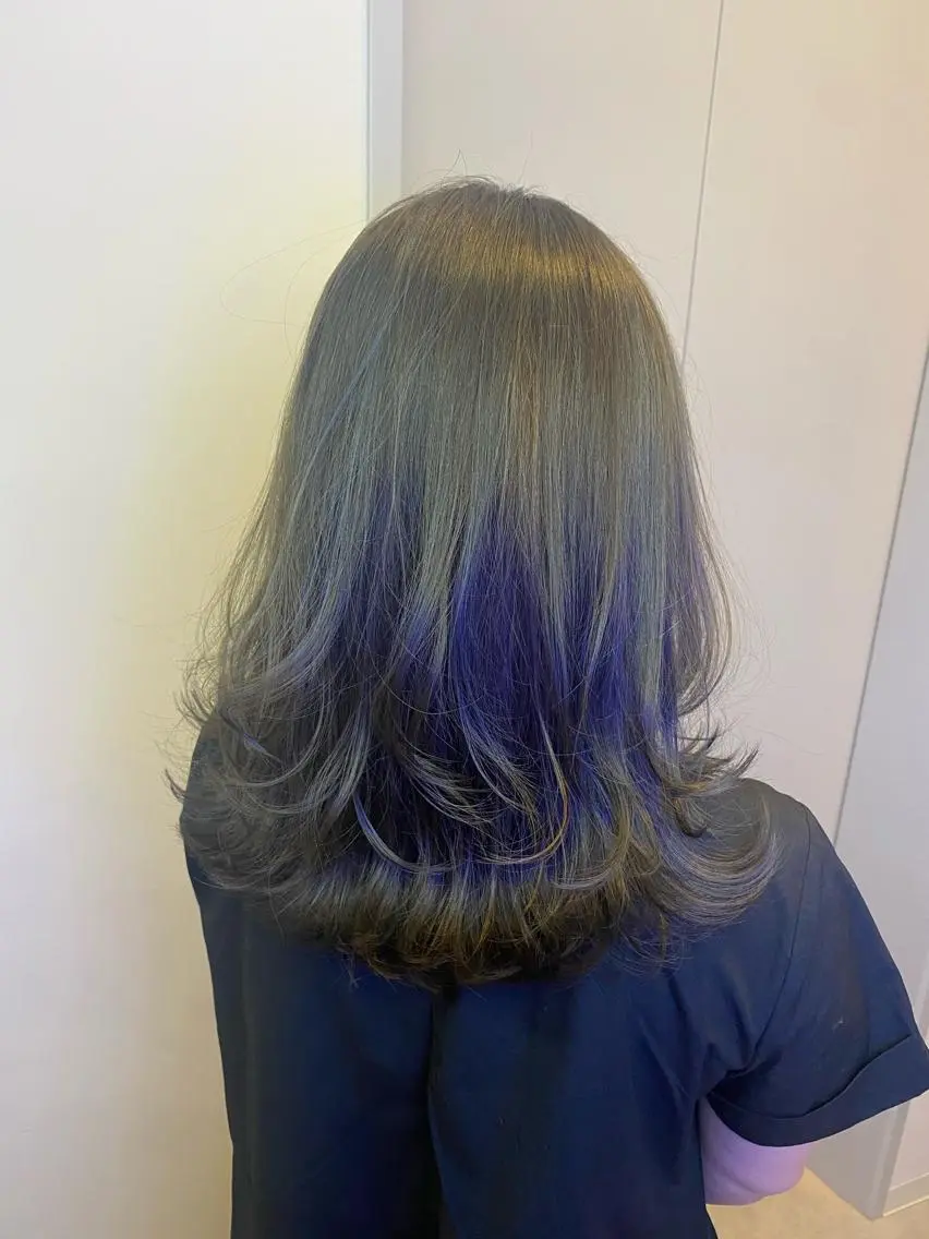 ミディアム カラー ハイライトカラー ハイライト カット ヘアカラー トリートメント scene. haraのヘアスタイル