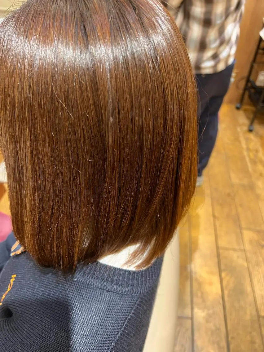 ミディアム ミディアムパーマ 村中 逸紀のヘアスタイル