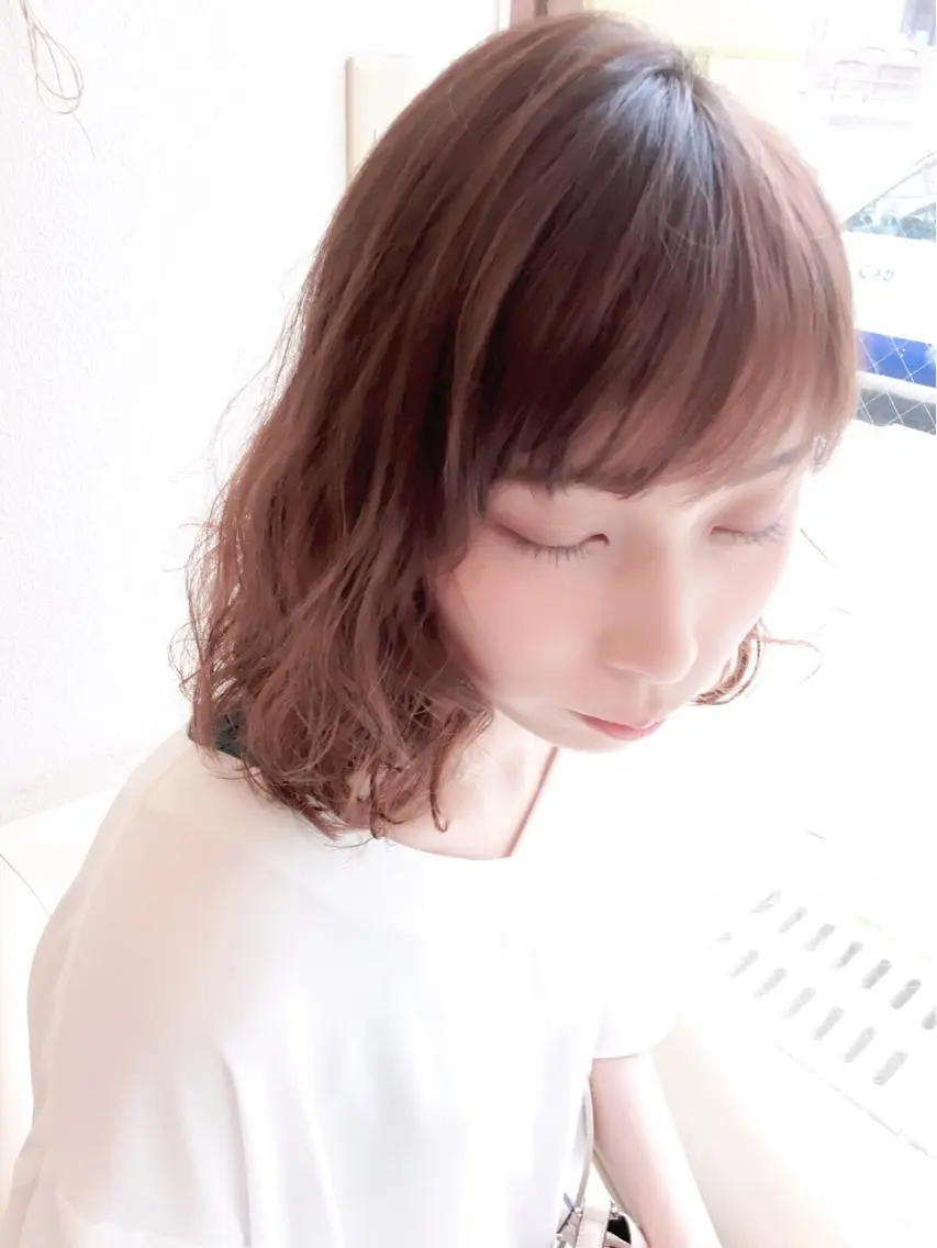 ミディアム カラー パーマ mai /Lita中央橋のヘアスタイル