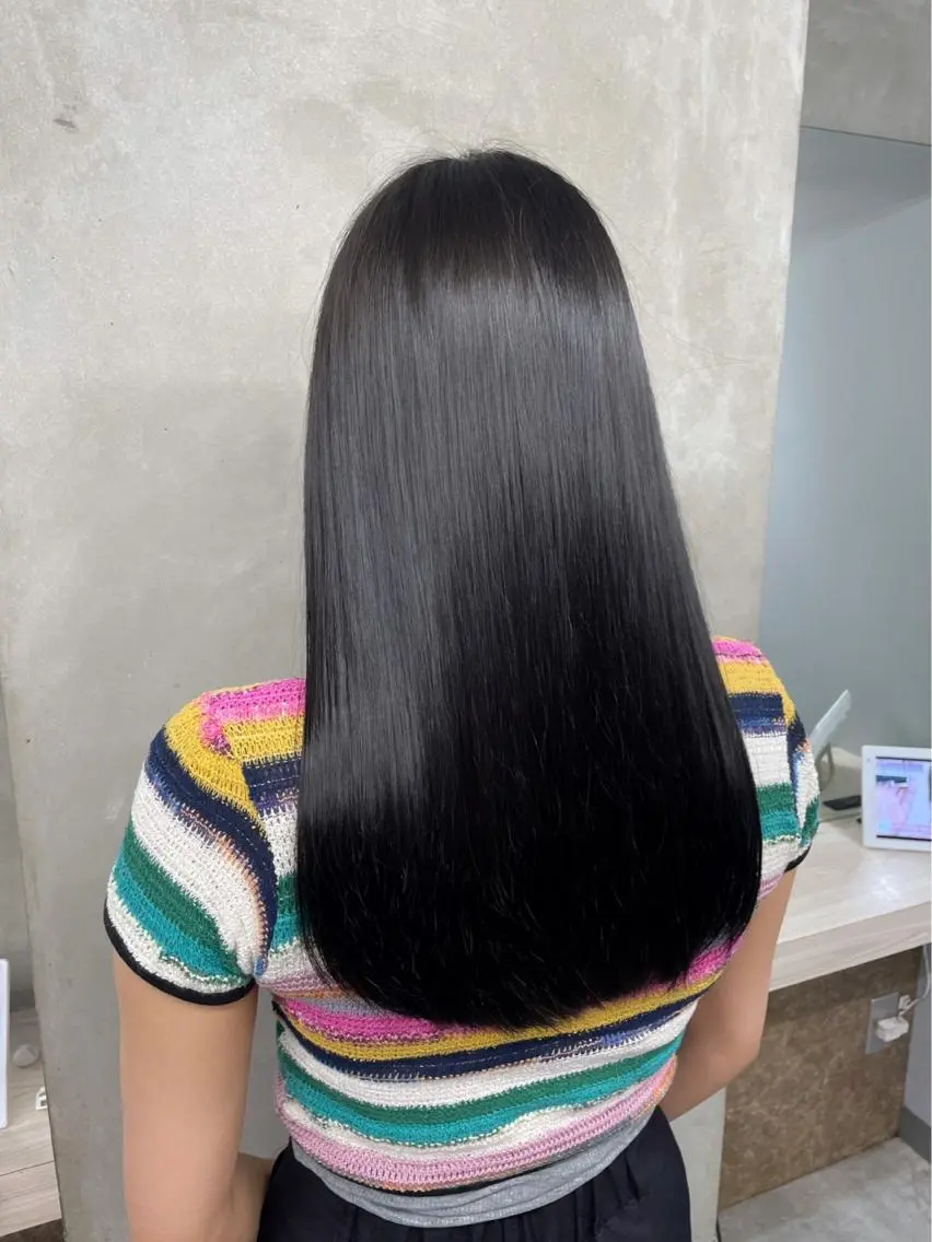 ロング カット トリートメント 韓国レイヤー🇰🇷 美髪縮毛矯正🫧拓海のヘアスタイル