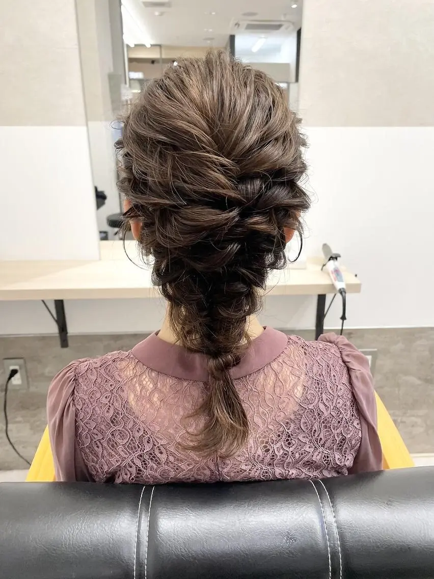 セミロング ヘアセット GiseL yumaのヘアスタイル