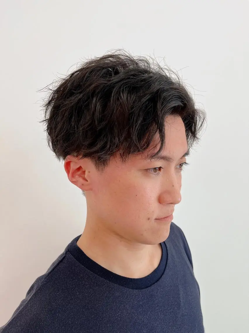 ショート パーマ メンズ 🎖️垢抜けヘア 🎖️美容師のヘアスタイル