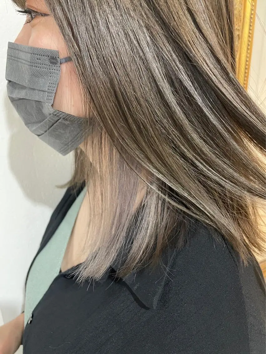 ミディアム カラー カット ヘアカラー トリートメント 【透明感カラー】💠 TETSUのヘアスタイル