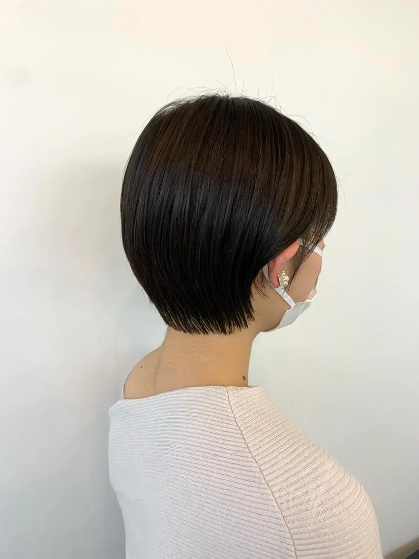ショート カラー パーマ カット ヘアカラー トリートメント 明治神宮前 NANAMIのヘアスタイル