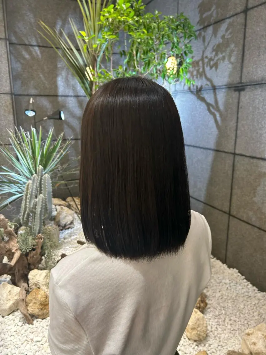 ミディアム カラー マツエク・マツパ アイブロウ ヘアカラー 🇰🇷レイヤー/ト レンドまつげ🎀ミキのヘアスタイル