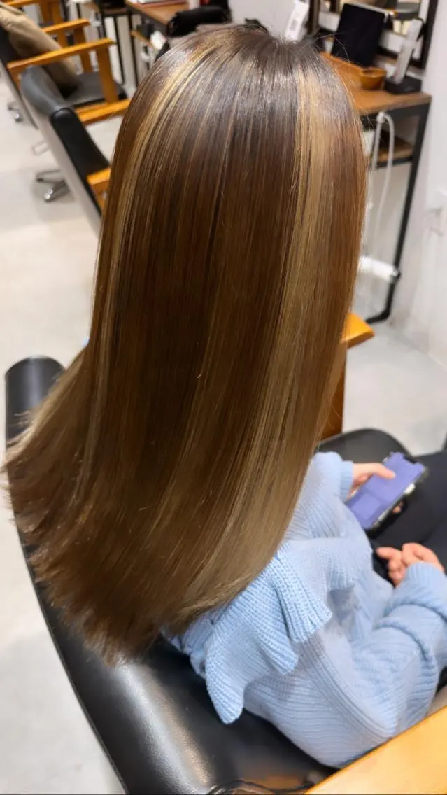ロング 丹羽大喜 縮毛矯正/美髪矯正のヘアスタイル
