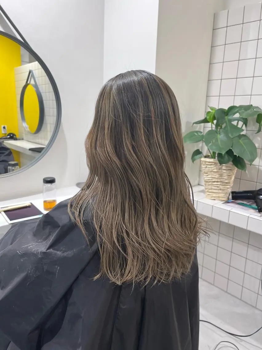 ロング カラー バレイヤージュ レイヤーカット メンズショート 店長 清原佑太のヘアスタイル