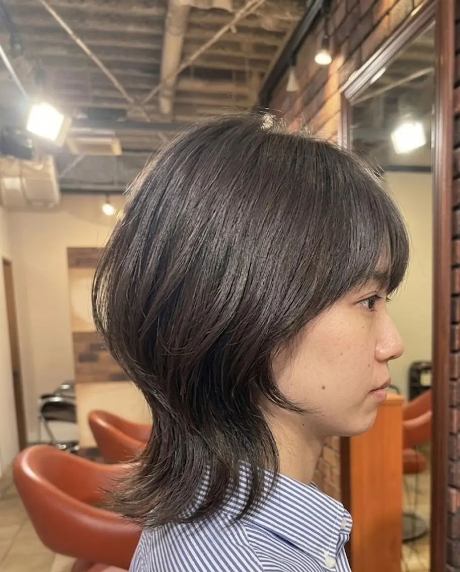 ミディアム カラー ベージュカラー ブラウンカラー ブラウンベージュ 韓国風ヘア レイヤーカット カット ヘアカラー トリートメント ヘッドスパ flencia 丸 和博｜カットのヘアスタイル