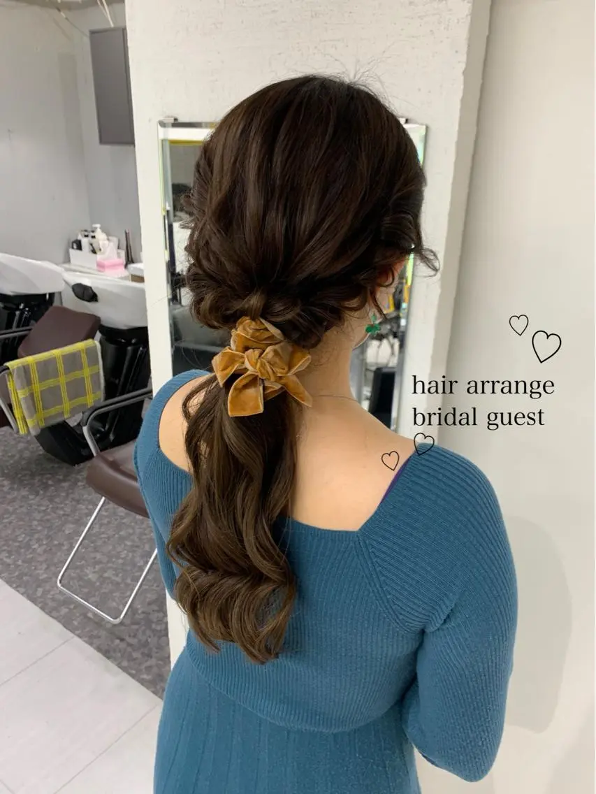ヘアアレンジ 結婚式・ブライダル 卒業式ヘアセット🎀 ヘアアレンジのヘアスタイル