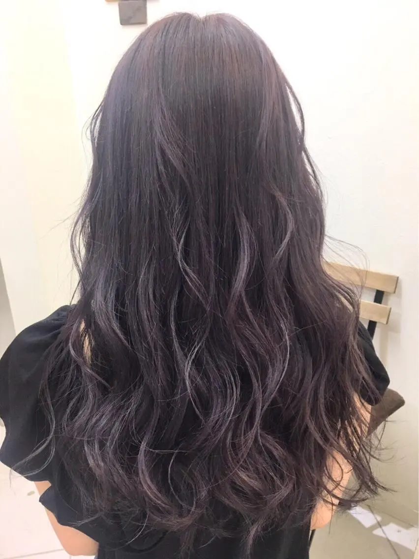 ロング アッシュ パープルカラー MAKO ❤️🔥NEXTのヘアスタイル