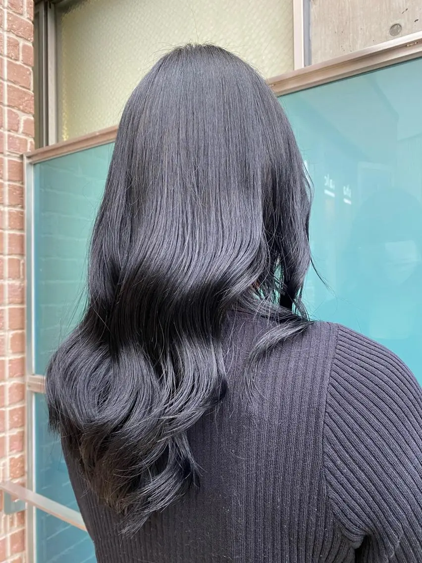 ロング ヘアカラー トリートメント 花見 亜沙美のヘアスタイル