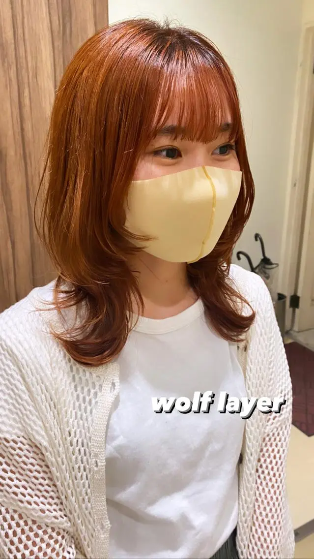 ロング カラー レイヤーカット ウルフカット ウルフレイヤー KAREN🕊️ 大宮美容室のヘアスタイル