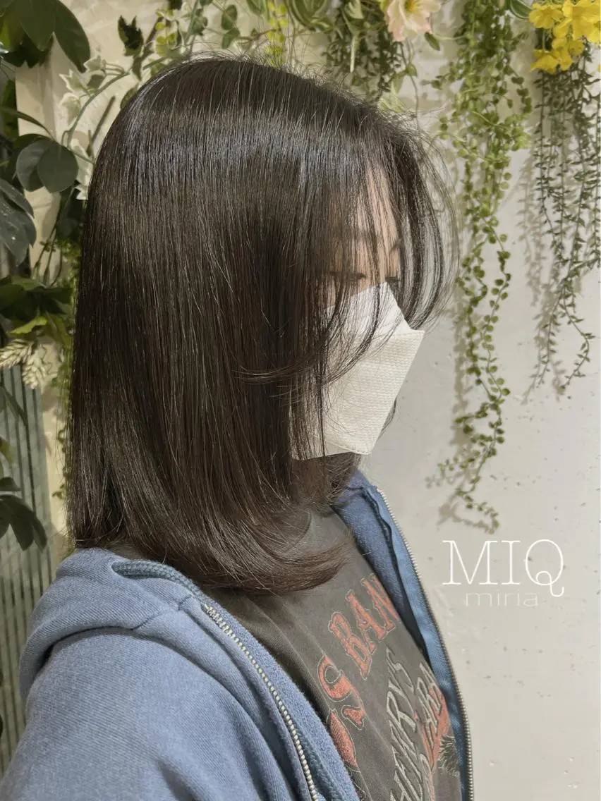 ミディアム 顔周りカット 韓・中華美女ヘア 🇰🇷×🇨🇳のヘアスタイル