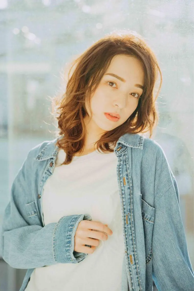 ミディアム カラー パーマ ヘアアレンジ メンズ キッズ ネイル マツエク・マツパ メンズウルフカット アディクシーカラー 透明感カラー ボブ ウルフカット 藤井 仁紀のヘアスタイル