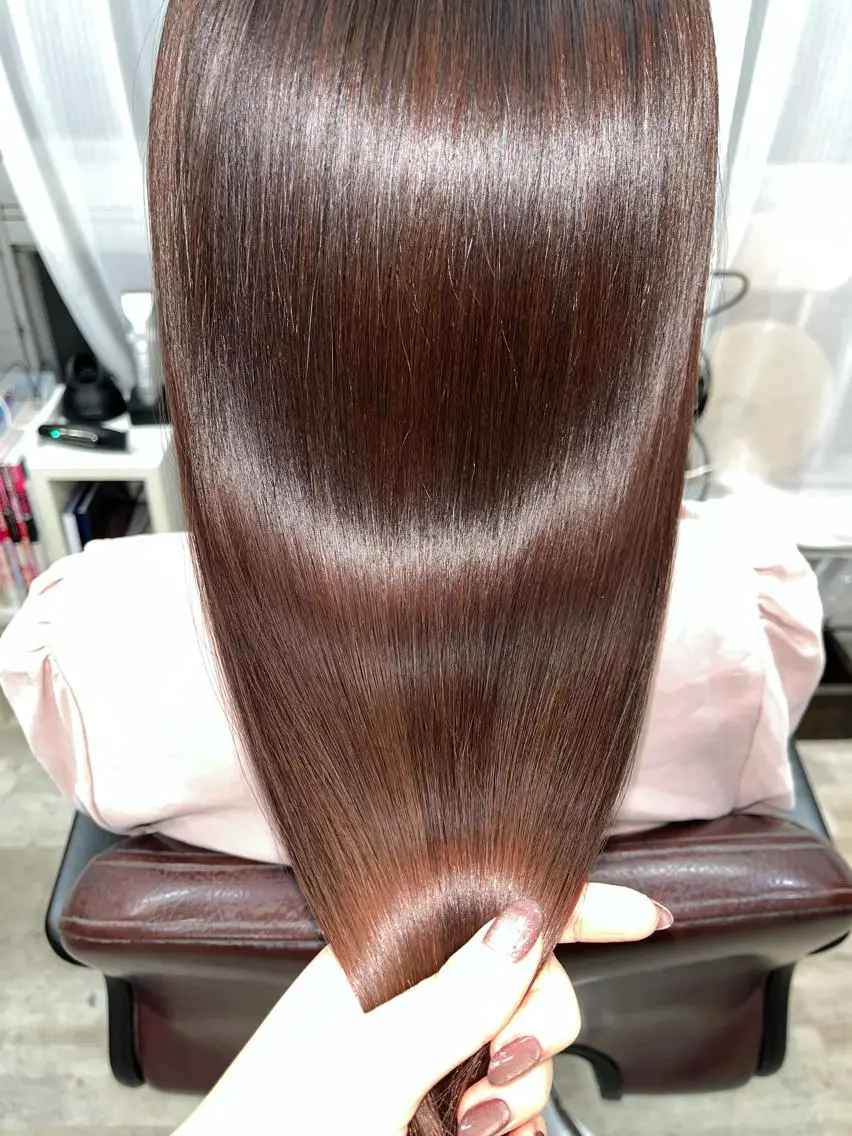 ロング トリートメント 韓国ヘア🤍髪質改善 🇰🇷AKANEのヘアスタイル