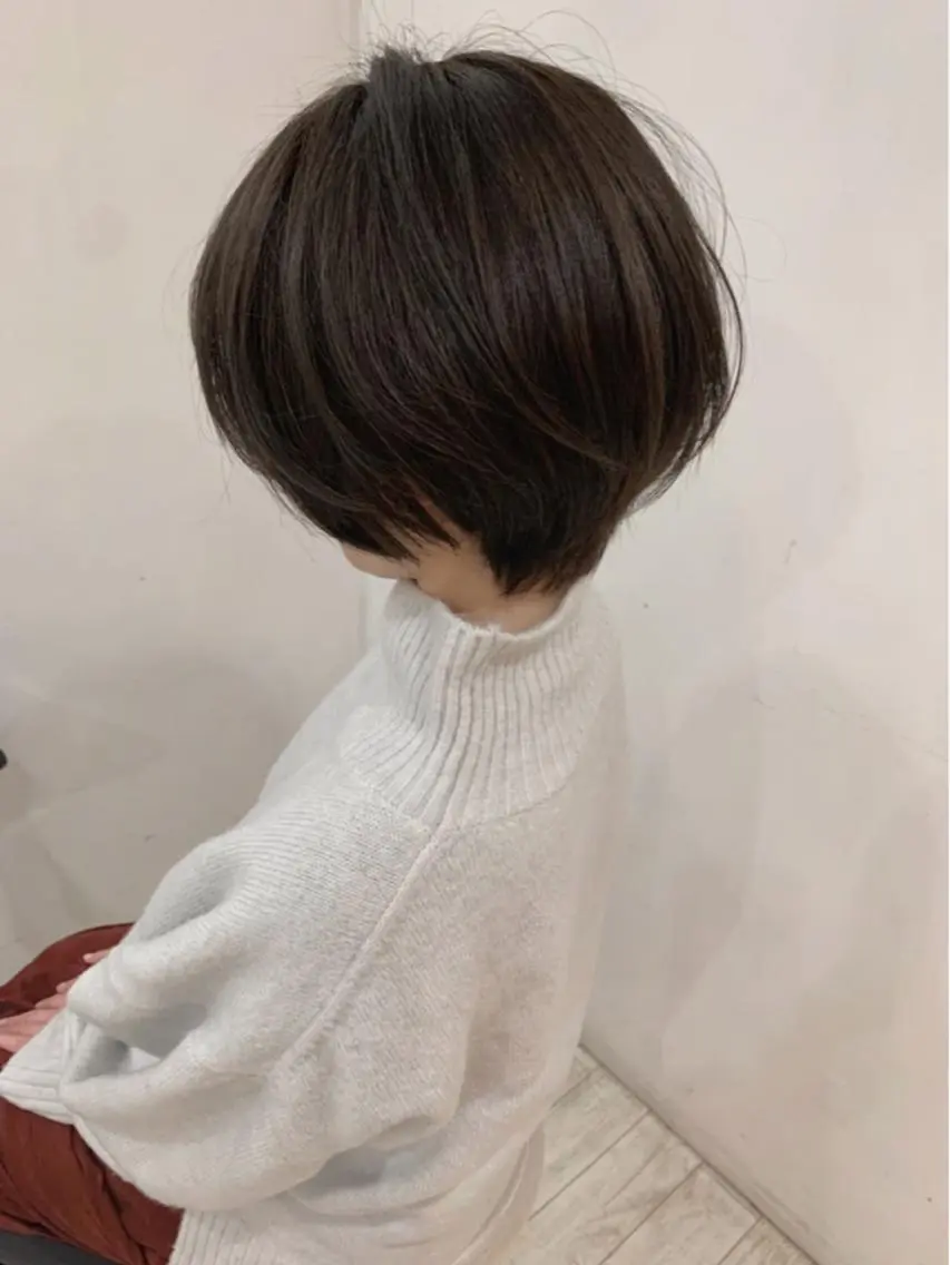 ショート カット トリートメント 京都大人女性ショート 徒歩1分/秋山のヘアスタイル