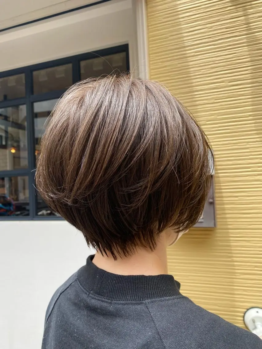 ショート カラー ショートボブ ボブ ショートヘア カット ヘアカラー トリートメント ショート、メンズ 一日1名限定枠⚡️のヘアスタイル