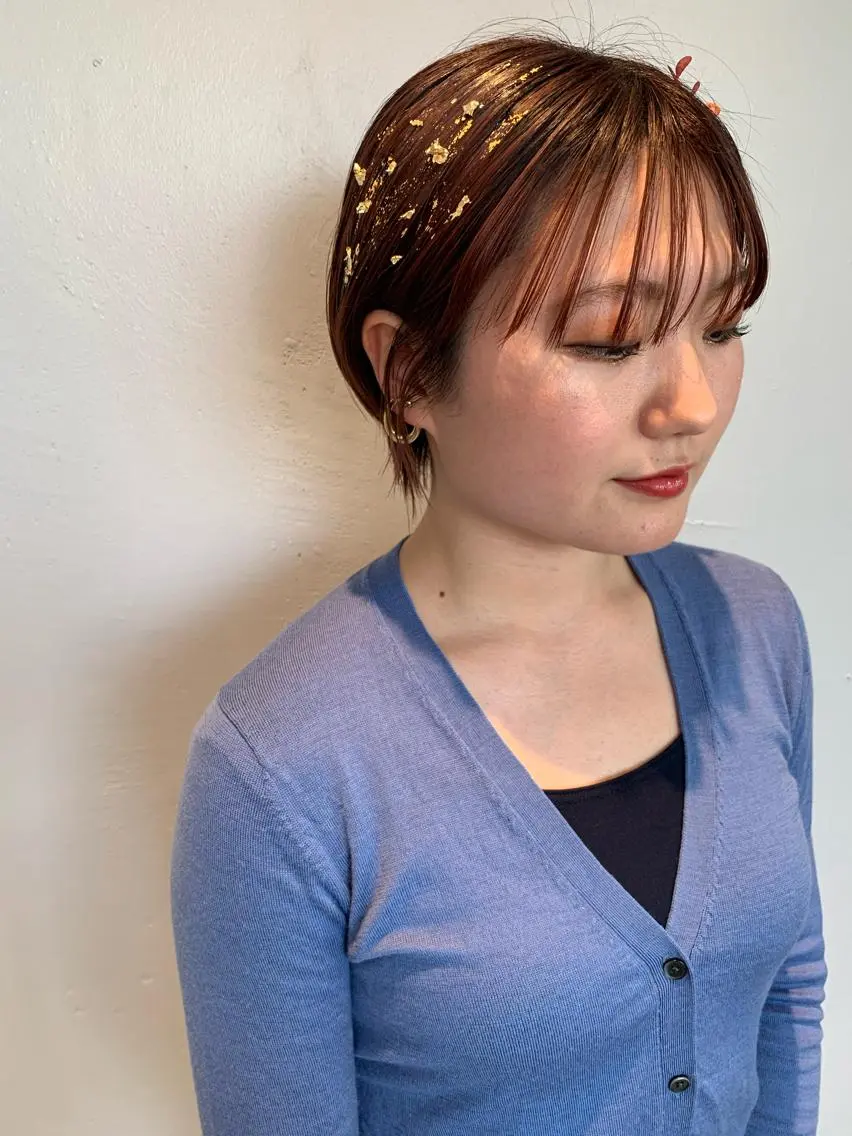 ミディアム カラー RISAKO レイヤーカット🎀のヘアスタイル