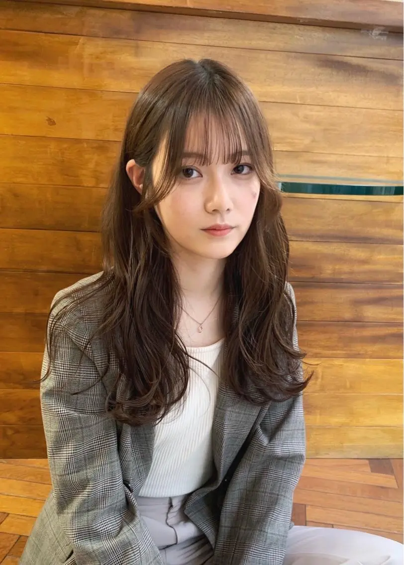 セミロング カラー カット ヘアカラー トリートメント 矢野 晃平のヘアスタイル