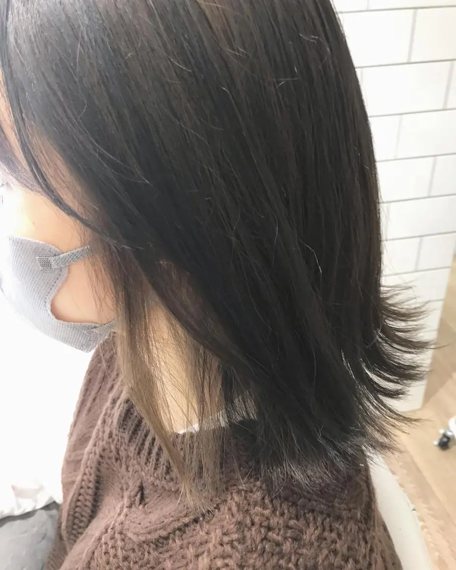 セミロング 🥛洒落髪小顔cut なら龍崎🥛のヘアスタイル