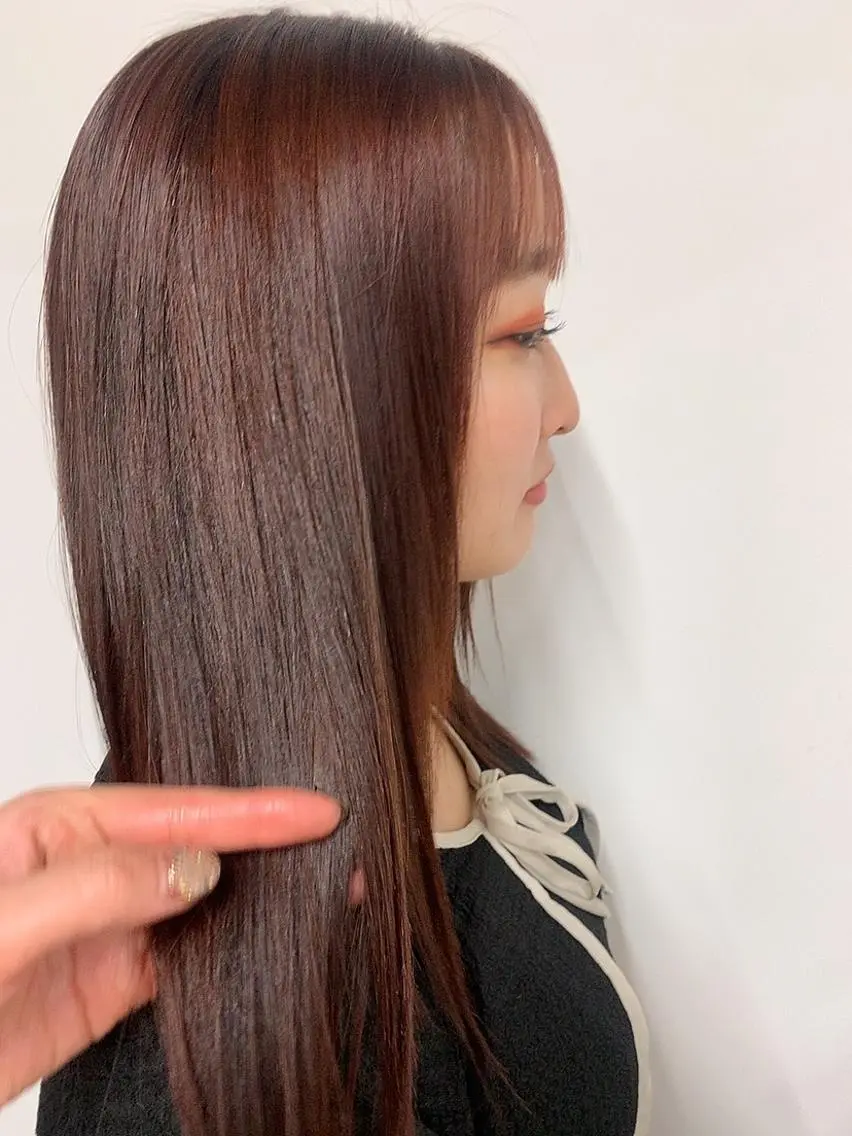 カラー YUNA🧡 艶髪/Wカラー🧡のヘアスタイル