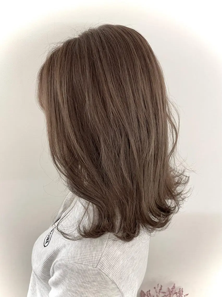 ミディアム カラー ベージュカラー ブリーチ カット ヘアカラー トリートメント studio the soel /TAKAのヘアスタイル